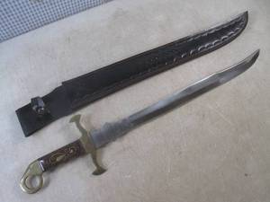 lot 201 image: (BSB) 27 34 Sword with WoodBrass...