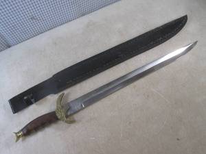 lot 203 image: (BSB) 29 12 Sword with WoodBrass...