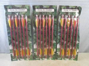 lot 220 image: (H-2) 18 Aluminum Crossbow Arrows 3...