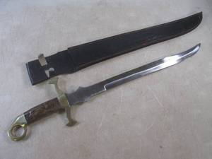 lot 302 image: (F-1) 27 34 Sword with WoodBrass...