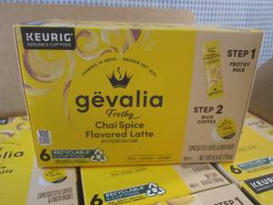 lot 352 image: (B-3) 6 Boxes of Keurig Gevalia Fro...