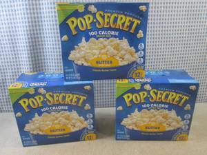 lot 376 image: (C-2) 3 Boxes of Pop-Secret Snack S...