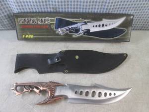 lot 69 image: (EW3) 13 14 Fixed Blade Knife wit...