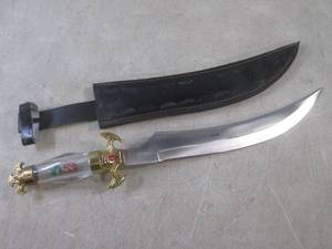 lot 74 image: (CNTR) 18 Decorative Fixed Blade K...