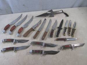 lot 131 image: (BS) Assorted Knives As-Is 7 12 t...