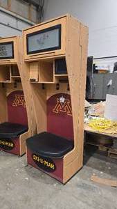 lot 11 image: UMN Gophers Athletic Locker (535997) 36 L by 23.5 W by 95.5 T
