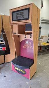 lot 13 image: UMN Gophers Athletic Locker (535999) 36 L by 23.5 W by 95.5 T