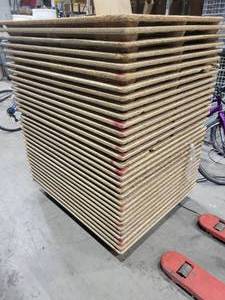 lot 41 image: Stack of 32 Fiber Pallets (537005)