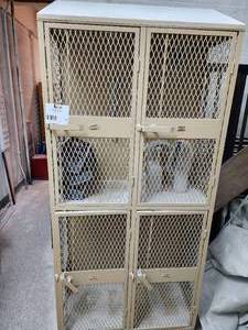 lot 60 image: Two Banks of Metal Athletic Lockers