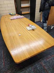 lot 62 image: NEW LOT ADDED Wood conference table
