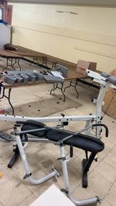 lot 2 image: Hoist H310 Home Gym Equipment with Weights and Attachments
