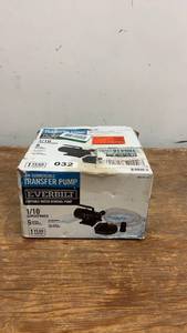 lot 32 image: Everbilt Portable Non-Submersible Transfer Pump 110 Horsepower