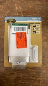 lot 103 image: Hampton Bay Wireless Doorbell with White Finish and Nickel Trim