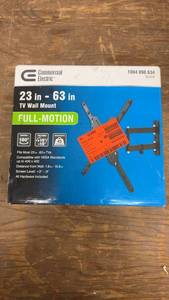 lot 104 image: Commercial Electric 23-63 Full-Motion TV Wall Mount