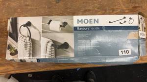 lot 110 image: Moen Banbury 3-Piece Bath Hardware Set