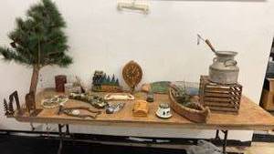 lot 153 image: Collection of Rustic Home Decor and Vintage Items