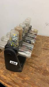 lot 168 image: Rotating Hardware Organizer with Assorted Screws and Fasteners