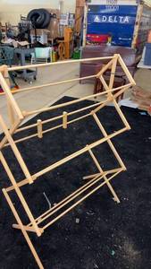 lot 178 image: Wooden Laundry Drying Rack