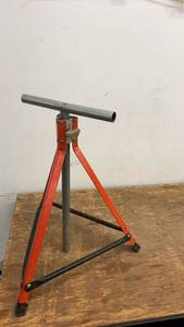 lot 187 image: Heavy Duty Folding Pipe Stand with Adjustable Height