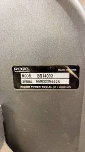 lot 203 image: RIDGID BS14002 14 Inch Band Saw with Stand