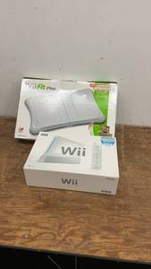 lot 225 image: Nintendo Wii Console with Wii Fit Plus and Balance Board