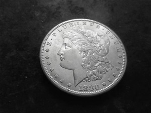 lot 5 image: 1880 S Morgan Silver Dollar
