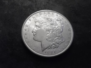 lot 13 image: 1886 Morgan Silver Dollar