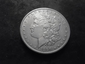 lot 18 image: 1890 Morgan Silver Dollar