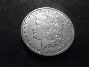 lot 19 image: 1891 O Morgan Silver Dollar