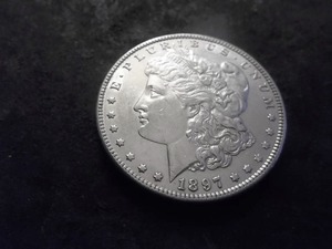 lot 24 image: 1897 Morgan Silver Dollar