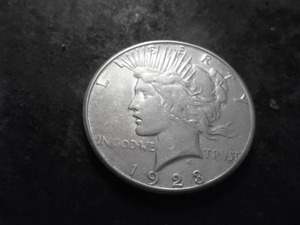 lot 34 image: 1923 S Peace Silver Dollar