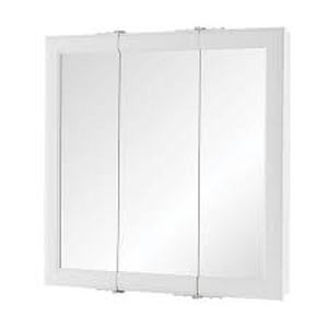 Home Decorators Collection 24 in. W x 24 in. H Rectangular Medicine Cabinet with Mirror Customer Returns See Pictures