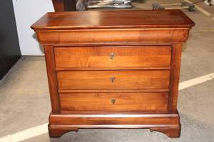 Vintage Wooden 3-Drawer Chest by Nichols & Stone