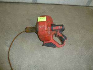 lot 105 image: Milwaukee Power Drain Snake 18v