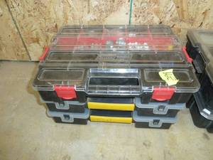 lot 299 image: Dewalt Pack Outs x 2 & Tool Shop Electrical