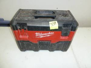 lot 339 image: Milwaukee Portable Vacuum, 2 gal Wet Dry Vac, 18V