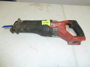 lot 398 image: Milwaukee Sawzall, 18V, Model #2822-20, Blue Blade