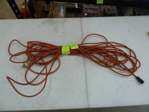lot 474 image: 50 Cord Extension - Orange Light 16 Gauge