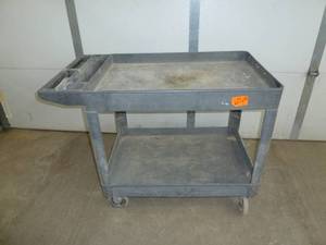 lot 614 image: Rubbermaid Cart Gray
