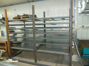 lot 625 image: Steel Storage Rack & Sheet Steel