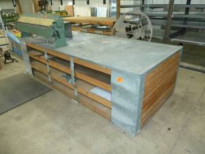 lot 630 image: Fabrication Table Metal Top