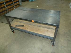 lot 649 image: Steel Table 30 x 60