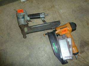 lot 688 image: Bostitch & Hitachi Pneumatic Staplers