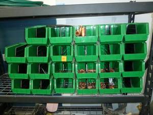 lot 701 image: Copper Pro Sweat Fittings Green Bins