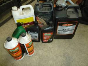 lot 770 image: Brake Fluid & Oils