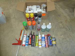 lot 773 image: Loctite, Great Stuff, Spray Paints