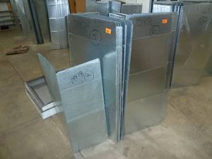 lot 809 image: Galvanized Duct Stock- 12 x 48