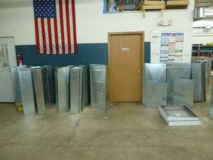 lot 810 image: Galvanized Duct Stock- 8 x 48