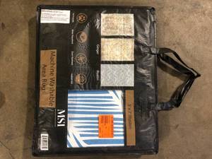 lot 8 image: MSI Machine Washable Area Rug  Customer Returns See Pictures