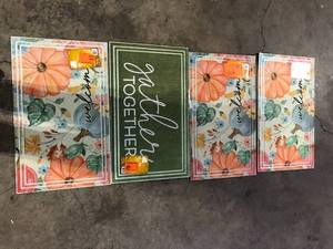 lot 40 image: Lot of Assorted Welcome Rugs Various Models and Conditions  Customer Returns See Pictures